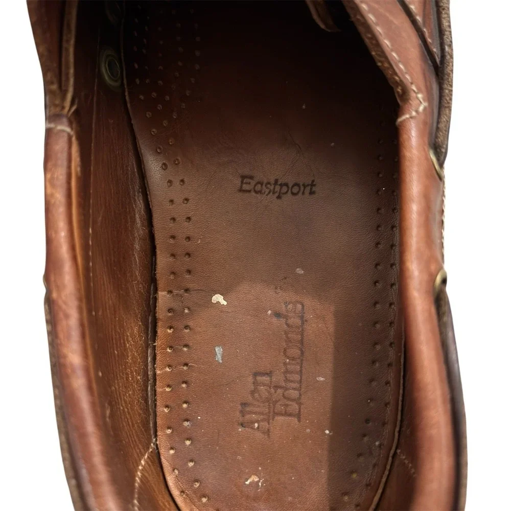 Allen Edmonds Eastport Boat Shoes 14D Deck Shoes Leather Casual 3 Eye Daily